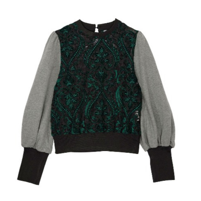 【ほぼ未使用】LACE DOCKING SWEAT TOP