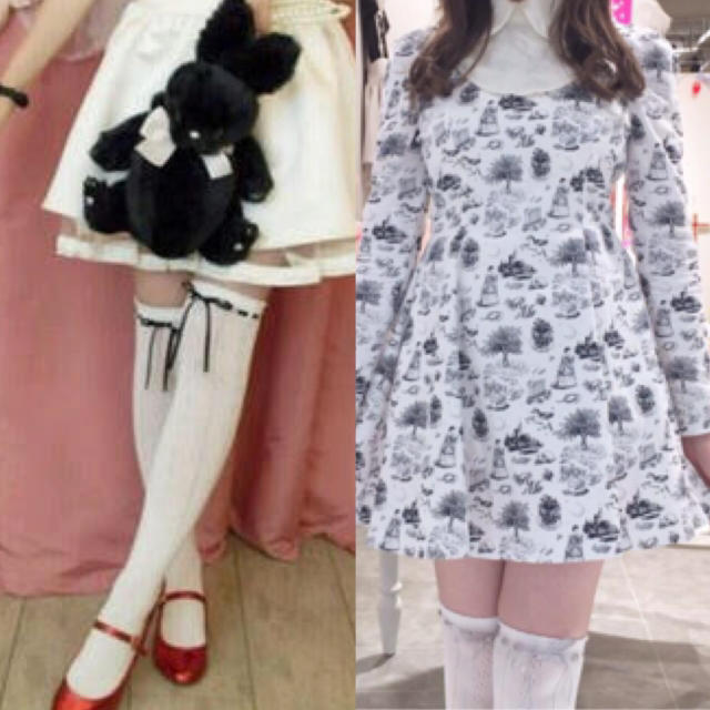 syrup.(シロップ)の♡タイツ(①)とソックス(②)のセット♡ レディースのレッグウェア(ソックス)の商品写真