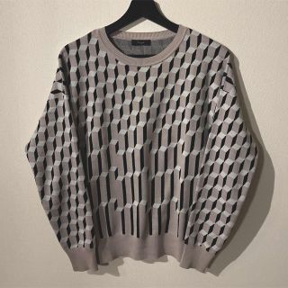 ポールスミス(Paul Smith)のPaul Smith BLACK 幾何学柄オーバーサイズニット /SIZE:M (ニット/セーター)