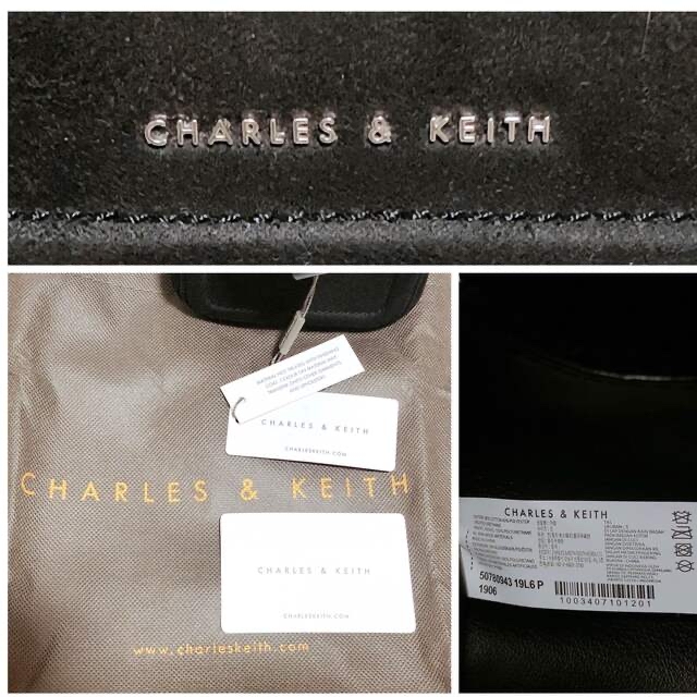 47★新品未使用品★CHARLES & KEITH ハンドバッグ 2ウェイ 黒