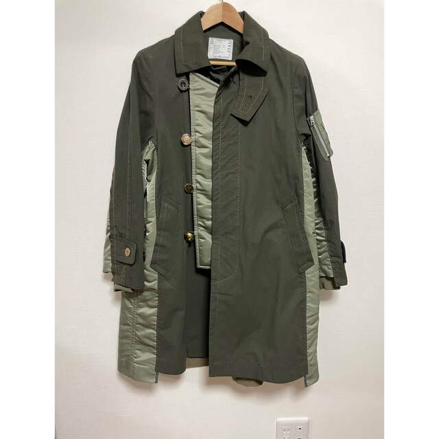 sacai(サカイ)のsacai 21aw COTTON OXFORD COAT サイズ1 メンズのジャケット/アウター(モッズコート)の商品写真