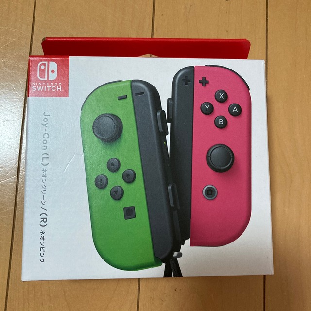 新品純正NintendoJOY-CONジョイコンネオングリーン/ネオンピンクNintendo