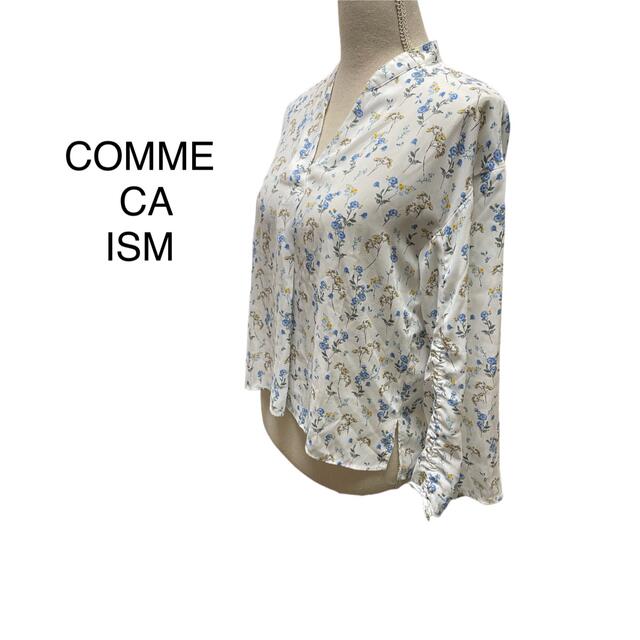 COMME CA ISM(コムサイズム)のCOMME CA ISM 花柄長袖ブラウスレディースM レディースのトップス(シャツ/ブラウス(長袖/七分))の商品写真