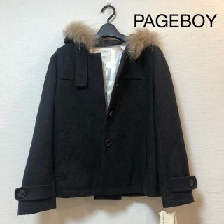 ページボーイ(PAGEBOY)の【新品未使用】PAGEBOY＊メルトンショートフーディーコート　定価13595円(ノーカラージャケット)