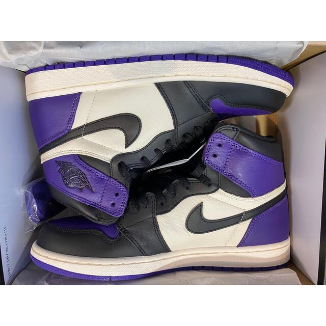 NIKE(ナイキ)のNIKE AIR JORDAN 1 RETRO OG COURT PURPLE メンズの靴/シューズ(スニーカー)の商品写真