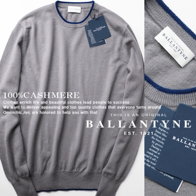 【 新品未使用 】BALLANTYNE コットンカシミヤ セーター 54