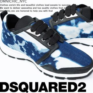 ディースクエアード(DSQUARED2)の■新品9万DSQUARED2ディースクエアードデニムスニーカー41 JP26(スニーカー)