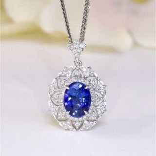 天然 ロイヤルブルーサファイア ダイヤ ペンダントトップ1.2ct fの通販 ...