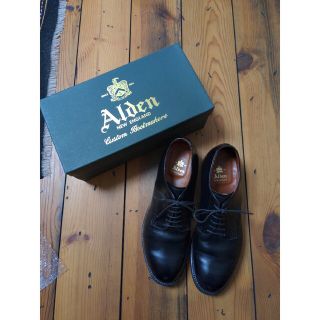 オールデン(Alden)のALDEN モディファイドラスト P-TOE BLK CALF オールデン(ドレス/ビジネス)