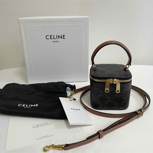 税込) celine - セリーヌ ミニ バニティーケース ショルダーバッグ