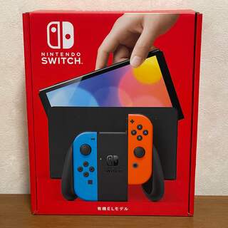 ニンテンドースイッチ(Nintendo Switch)の新品 Nintendo Switch(有機ELモデル・ネオン)(家庭用ゲーム機本体)