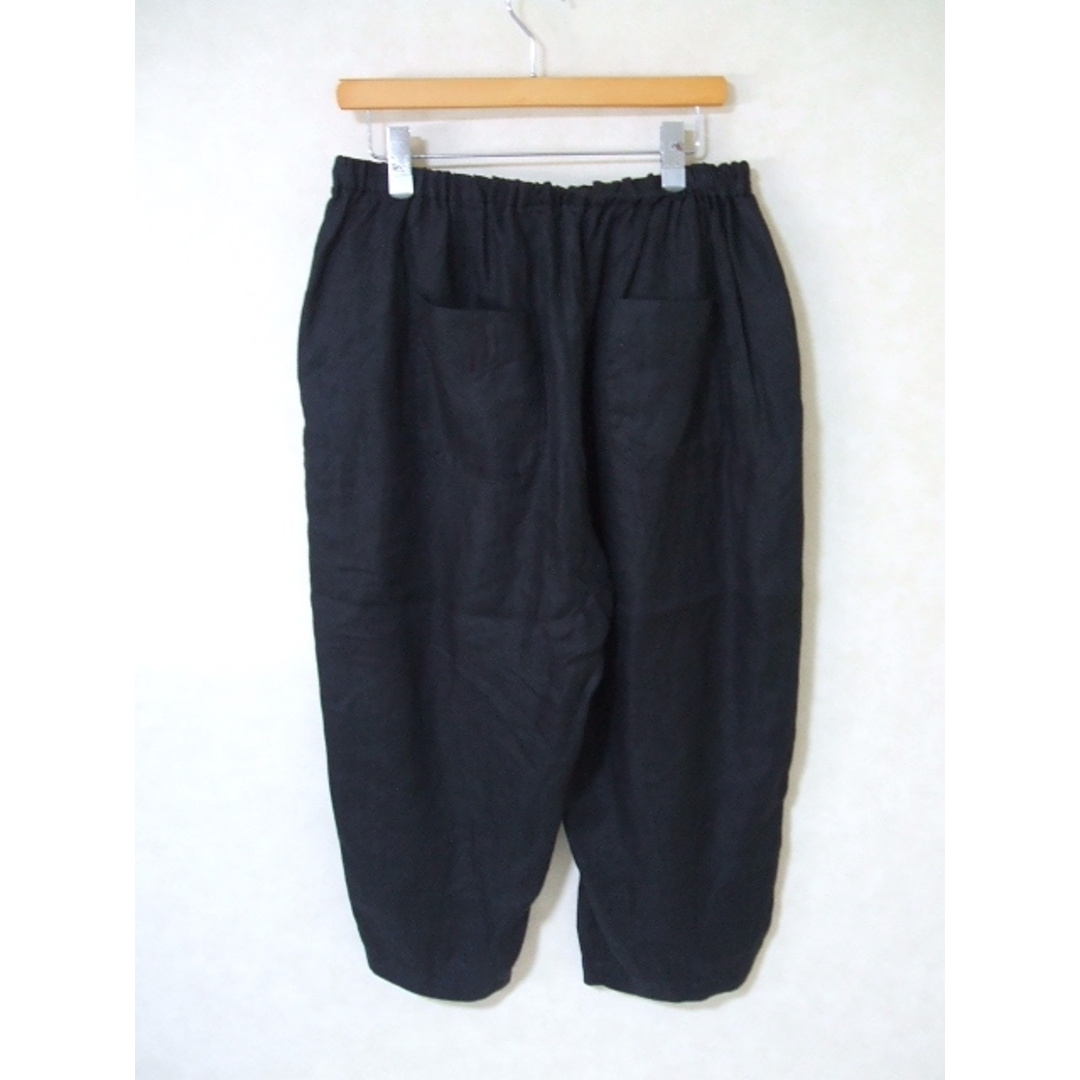 OUVERT LINEN Twill C.C加工ワーカーズバルーンパンツ サイズF パンツ ブラック レディース オヴェール【中古】2-1017M△ レディースのパンツ(その他)の商品写真