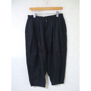 OUVERT LINEN Twill C.C加工ワーカーズバルーンパンツ サイズF パンツ ブラック レディース オヴェール【中古】2-1017M△(その他)