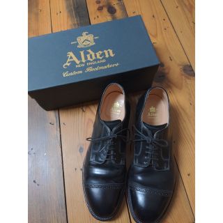 オールデン(Alden)のALDEN コードバン モディファイド キャップトゥ Black オールデン(ドレス/ビジネス)