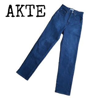 アクテ(AKTE)のAKTE アクテ デニム ハイウエストストレートデニム インディゴブルー(デニム/ジーンズ)