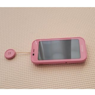 エヌティティドコモ(NTTdocomo)のSH-03M ドコモ キッズケータイ 美品(携帯電話本体)