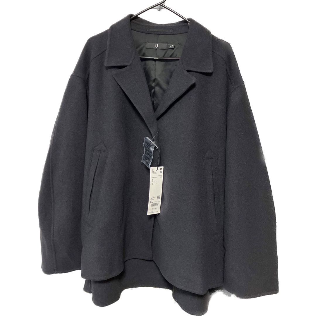 UNIQLO - 新品 ユニクロ +J ダブルフェイスシャツジャケット XL UNIQLO - 新品 ユニクロ +J ダブルフェイスシャツジャケット XL
