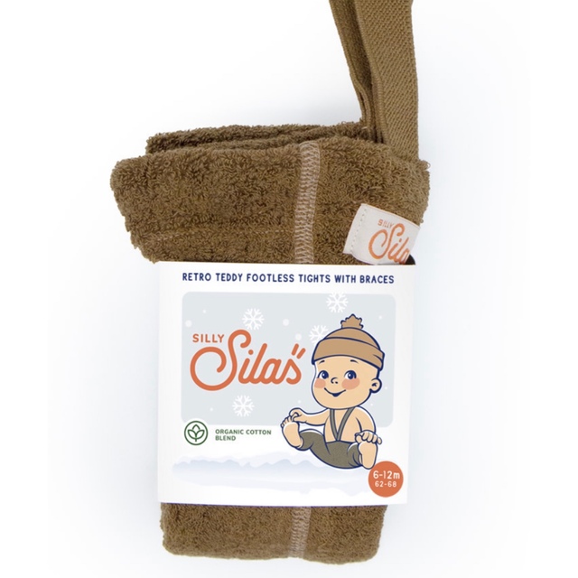 Silly silas teddy footless Acorn brown