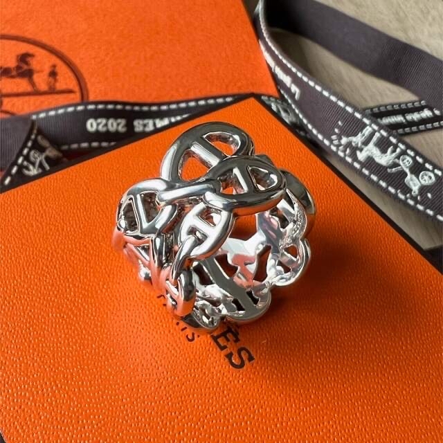 Hermes(エルメス)のHERMESエルメス シェーヌダンクル アンシェネGM リング #55 美品 レディースのアクセサリー(リング(指輪))の商品写真