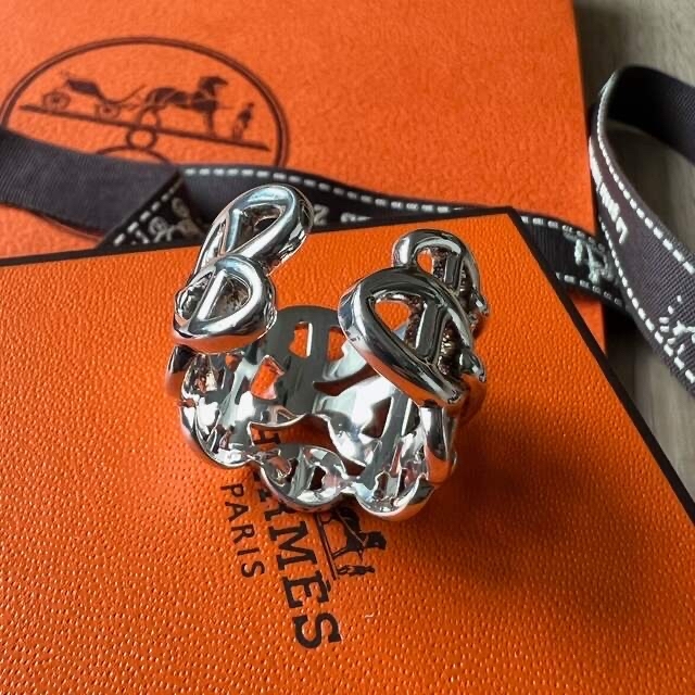 Hermes(エルメス)のHERMESエルメス シェーヌダンクル アンシェネGM リング #55 美品 レディースのアクセサリー(リング(指輪))の商品写真