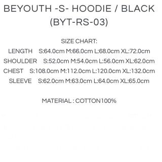 WIND AND SEA - ウィンダンシー × BEYOUTH パーカー ブラック Sサイズ
