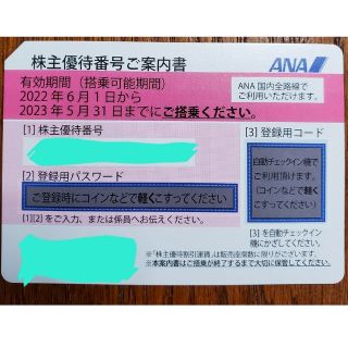 ジャル(ニホンコウクウ)(JAL(日本航空))のANA株主優待券 1枚 2023/5/31迄(その他)