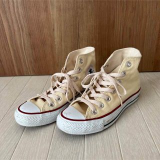 コンバース(CONVERSE)のconverseハイカット　ベージュ(スニーカー)