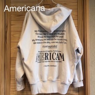 アメリカーナ(AMERICANA)のアメリカーナ　オーバーサイズパーカー(パーカー)