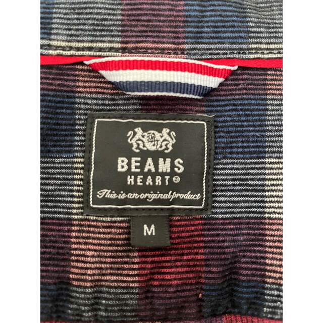 BEAMS(ビームス)のBEAMS コーデュロイシャツ ダークなチェックにやや光沢感あるカラー(M) メンズのトップス(シャツ)の商品写真