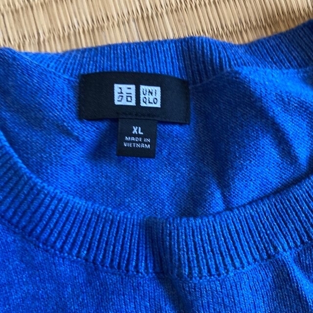 UNIQLO(ユニクロ)のユニクロ　ウォッシャブルコットンメリノクルーネックセーター　XL メンズのトップス(ニット/セーター)の商品写真