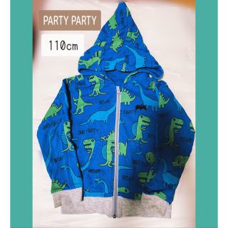 パーティーパーティー(PARTYPARTY)の✨美品✨【⠀PARTY PARTY  】恐竜さん パーカー  とんがりフード(ジャケット/上着)