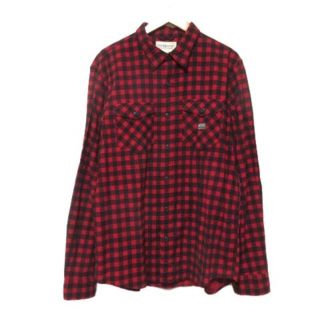 デニムアンドサプライラルフローレン(Denim & Supply Ralph Lauren)のデニム&サプライ ラルフローレン チェック柄 シャツ 長袖 赤 黒 レッド L(シャツ)