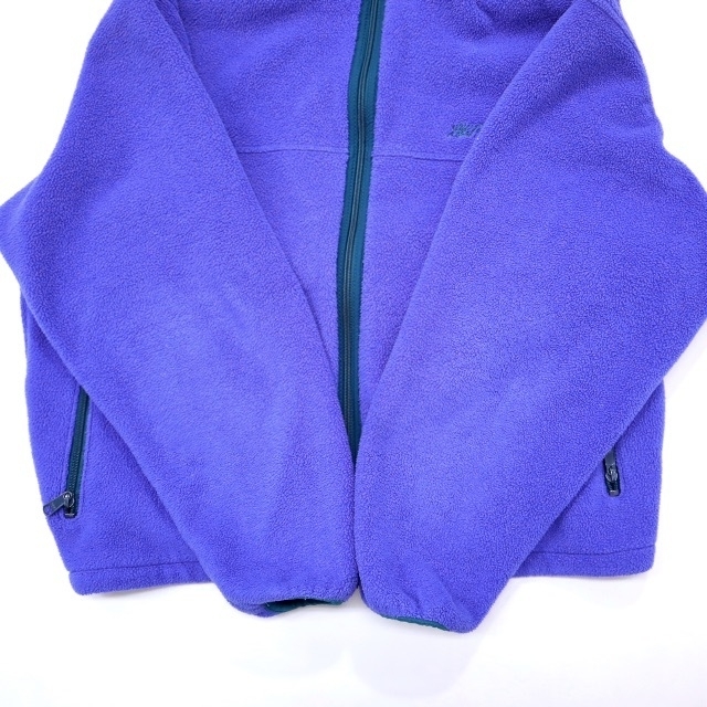 L.L.Bean(エルエルビーン)の90s LL BEAN エルエルビーン フリース ジャケット メンズ 古着 紫 メンズのジャケット/アウター(その他)の商品写真
