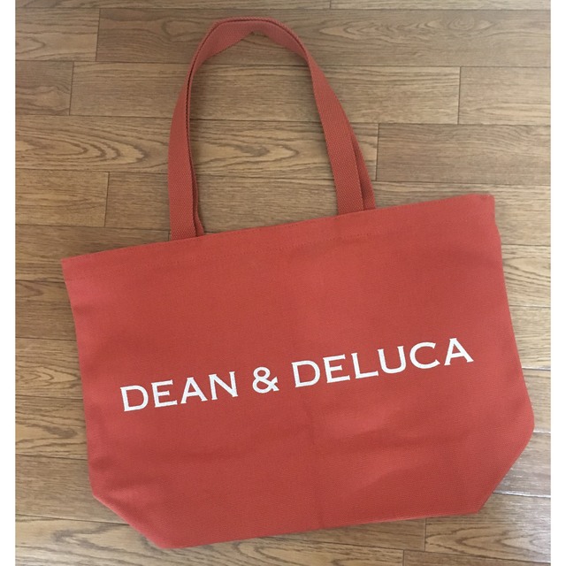 DEAN & DELUCA(ディーンアンドデルーカ)のDEAN&DELUCA❤️トートバッグ L  テラコッタオレンジ レディースのバッグ(トートバッグ)の商品写真