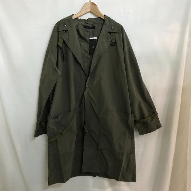 8376  ジョンブル　12564　ベルト付コート　カーキ　S秋服