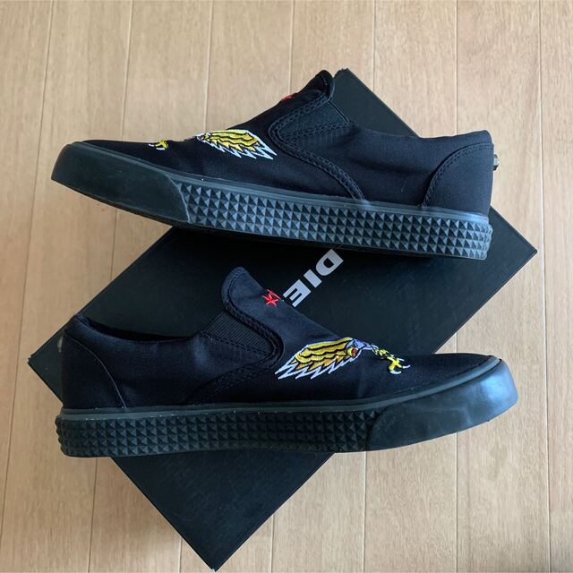 Diesel ディーゼル スリッポン スニーカー 靴 刺繍 ワッペン