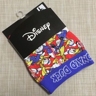 ディズニー(Disney)のディズニー：ドナルド ダック いっぱい 前閉じ ボクサー パンツ★レッド L(ボクサーパンツ)