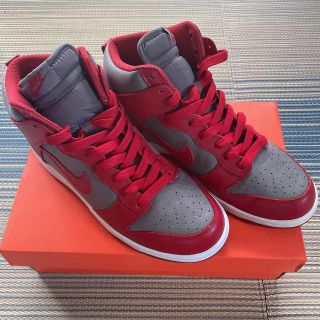 ナイキ(NIKE)のNike DUNK HIGH UNLV 2016 レッド グレー(スニーカー)