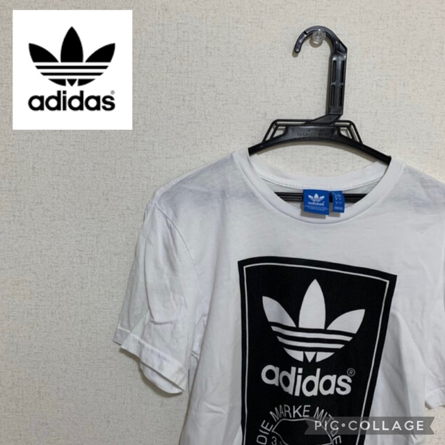 adidas(アディダス)のadidas tシャツ　半袖　ホワイト　サイズ:S メンズのトップス(Tシャツ/カットソー(半袖/袖なし))の商品写真