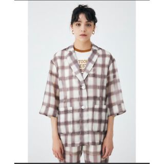 マウジー(moussy)のMOUSSY SHEER LIGHT JACKET(テーラードジャケット)