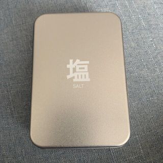 ムジルシリョウヒン(MUJI (無印良品))の無印　ブリキ缶　塩(小物入れ)