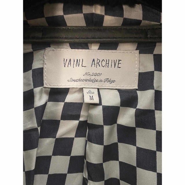 【美品名作】 VAINL ARCHIVE 人気レザージャケット