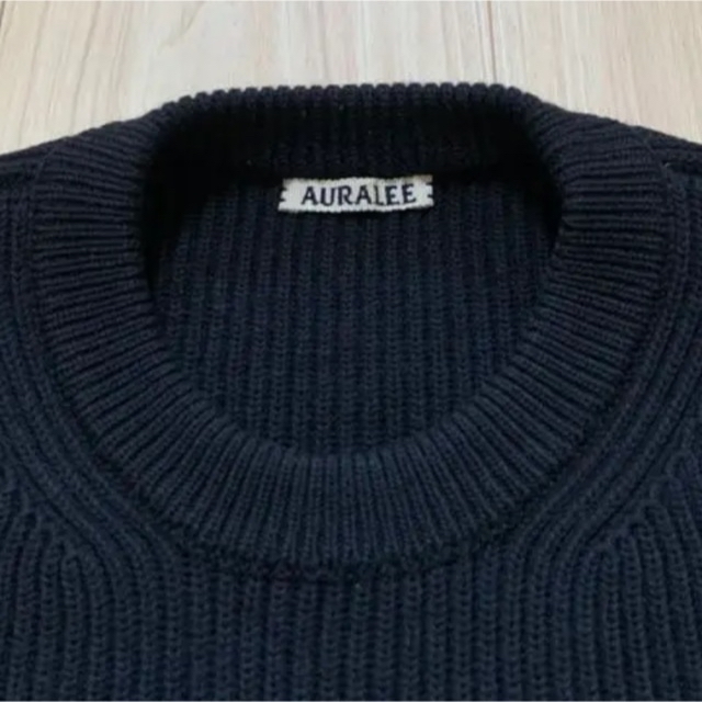 AURALEE SUPER FINE WOOL RIB KNIT P/O