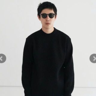 オーラリー(AURALEE)のAURALEE SUPER FINE WOOL RIB KNIT P/O(ニット/セーター)