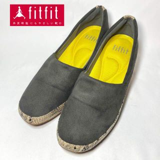 フィットフィット(fitfit)のfitfit フィットフィット　スエード、蛇柄コンビパンプス　24.5cm(ハイヒール/パンプス)