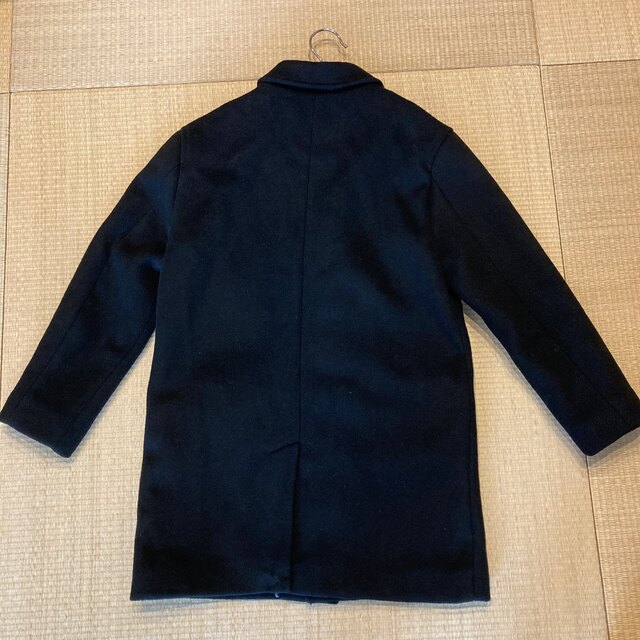 ZARA KIDS(ザラキッズ)のチェスターコート　ZARA BOYS 135㎝　黒 キッズ/ベビー/マタニティのキッズ服男の子用(90cm~)(コート)の商品写真