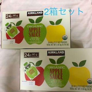 コストコ　オーガニック　アップルソース 90g✖️24パウチ(レトルト食品)