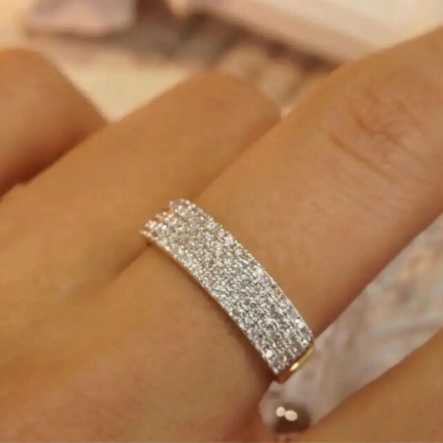 天然ダイヤモンド　リング レディースのアクセサリー(リング(指輪))の商品写真