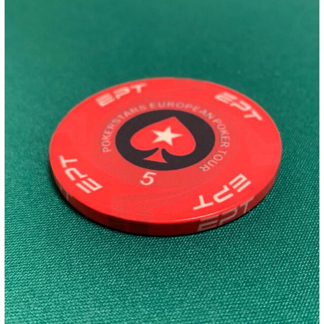 EPT セラミックポーカーチップ カジノチップ 100枚 エンタメ/ホビーのテーブルゲーム/ホビー(トランプ/UNO)の商品写真