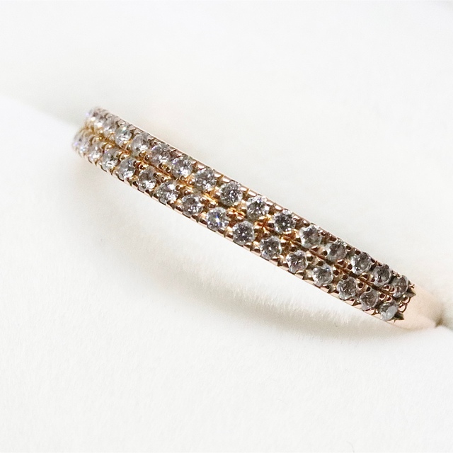 在庫国産 STAR JEWELRY - K18 PG マイクロセッティングリングの通販 by